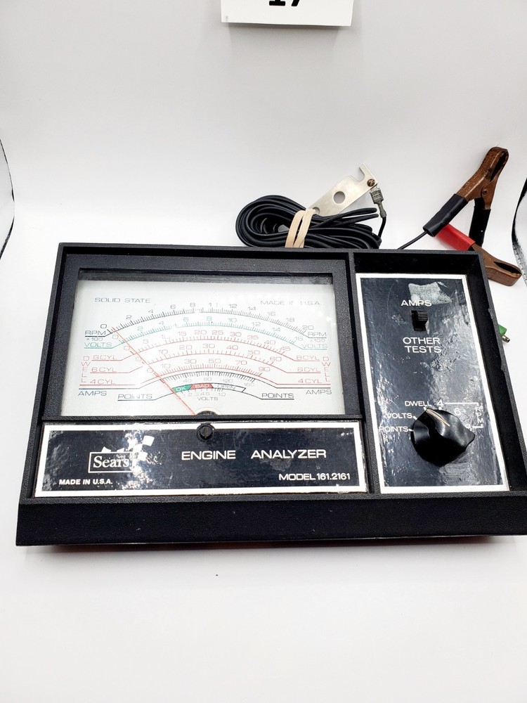 Vintage Sears Engine Analyzer 12 Volt Model 161.2161