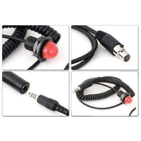 Rugged Radios Hole Mount Steering Wheel Quick Disconnect Push to Talk (PTT) Kit