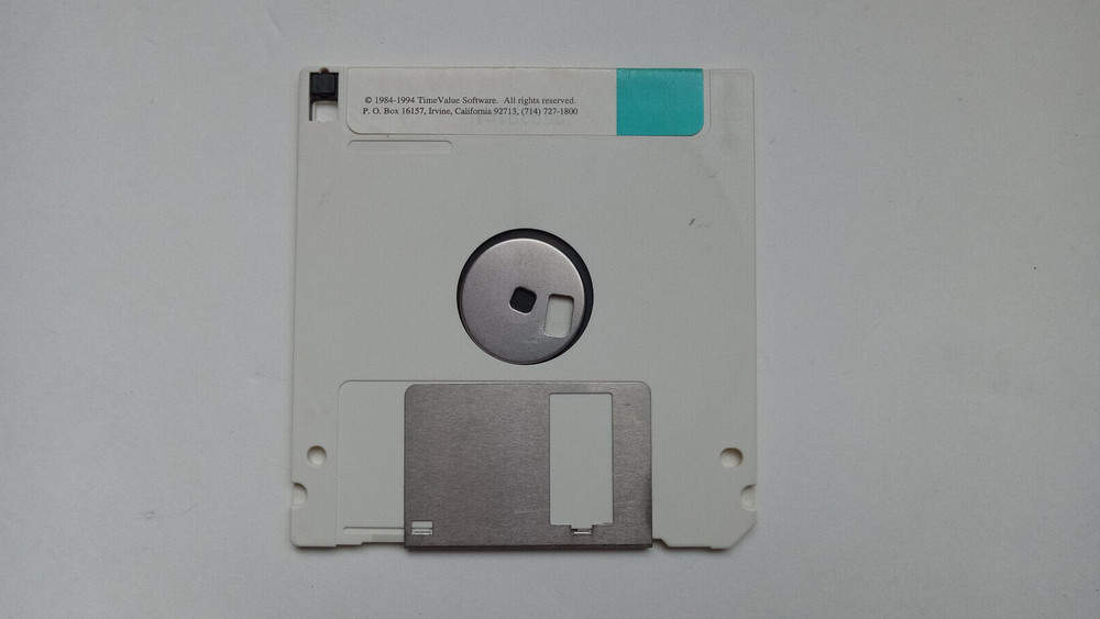 TimeValue TValue Version 4 Floppy Disk
