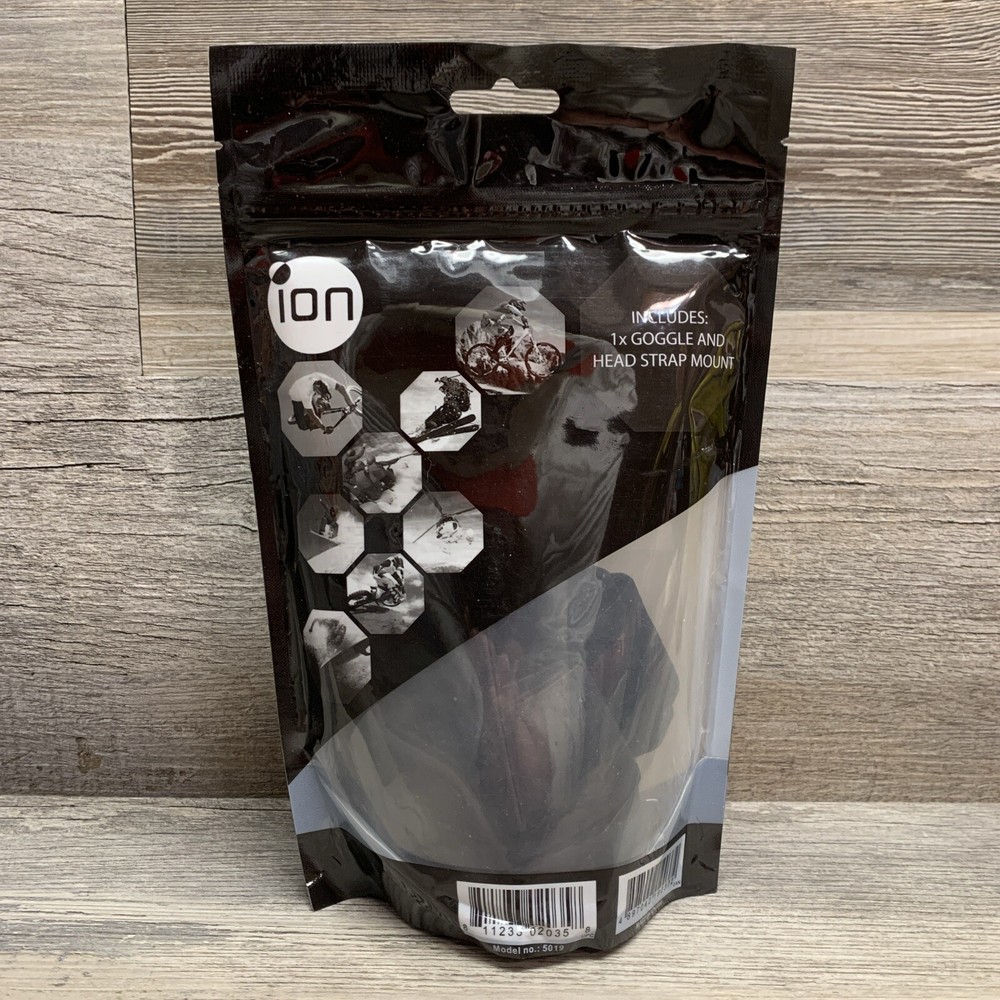 iON Camera 5019 Head Strap/Goggle Strap (Black) - NEW SEALED