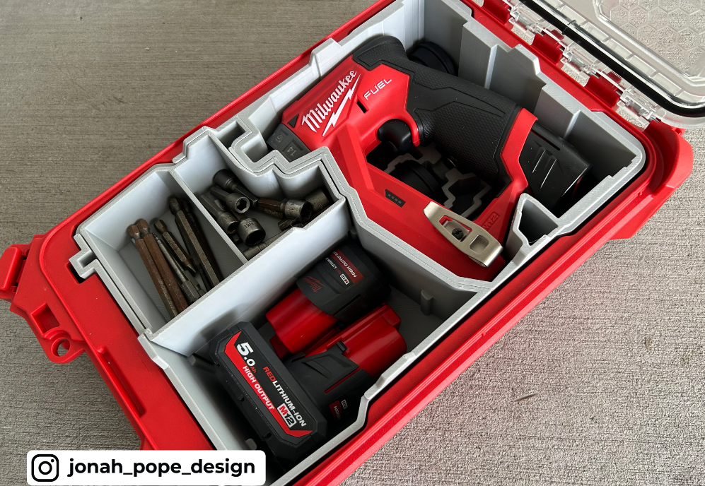 Milwaukee Packout Insert for Install Driver - New Design V2 (Insert Only)