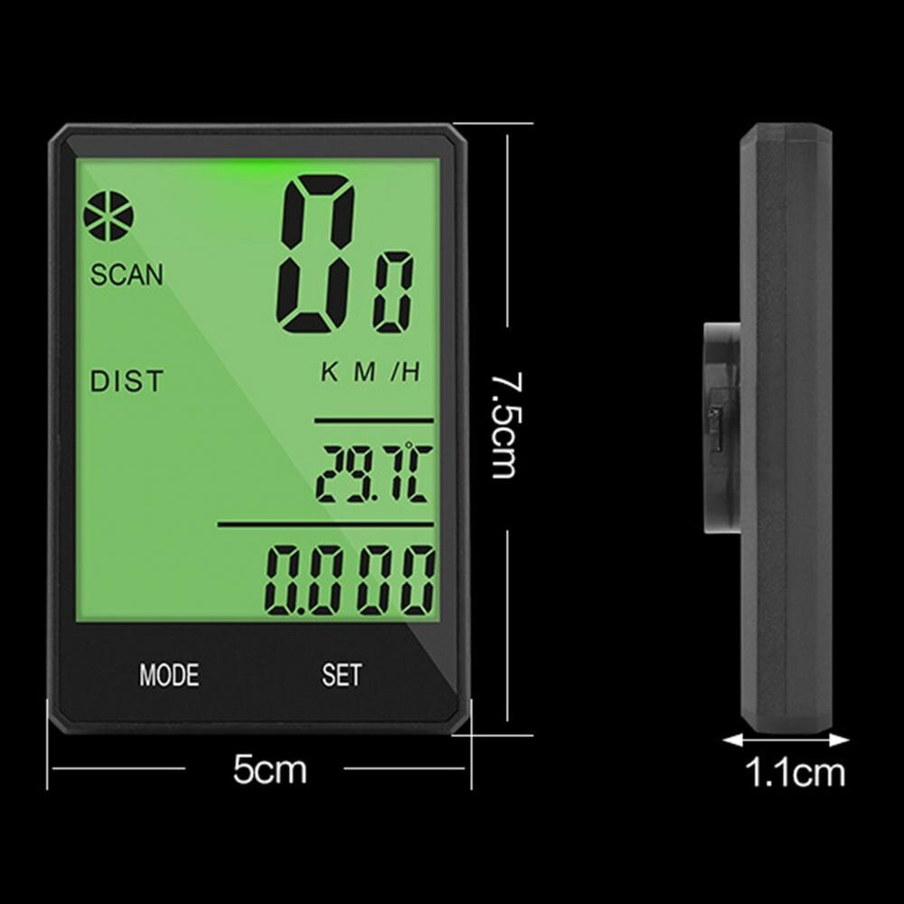 Riding Odometer Multifunctional Wireless Bicycle Computer Waterproof Code Meter