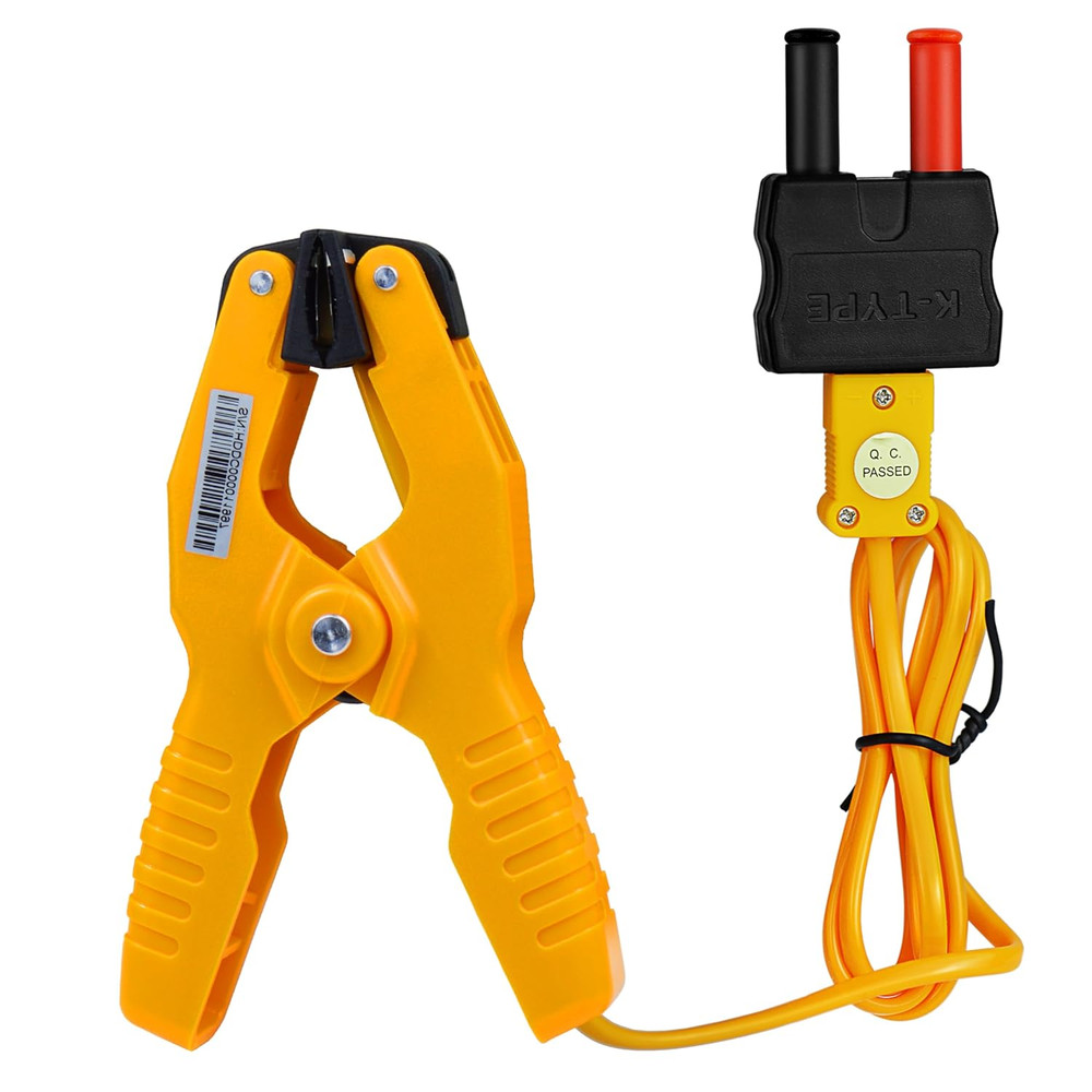 69140 K-Type Thermometer, Pipe Temperature Clamp for Hvac/Multimeter,...