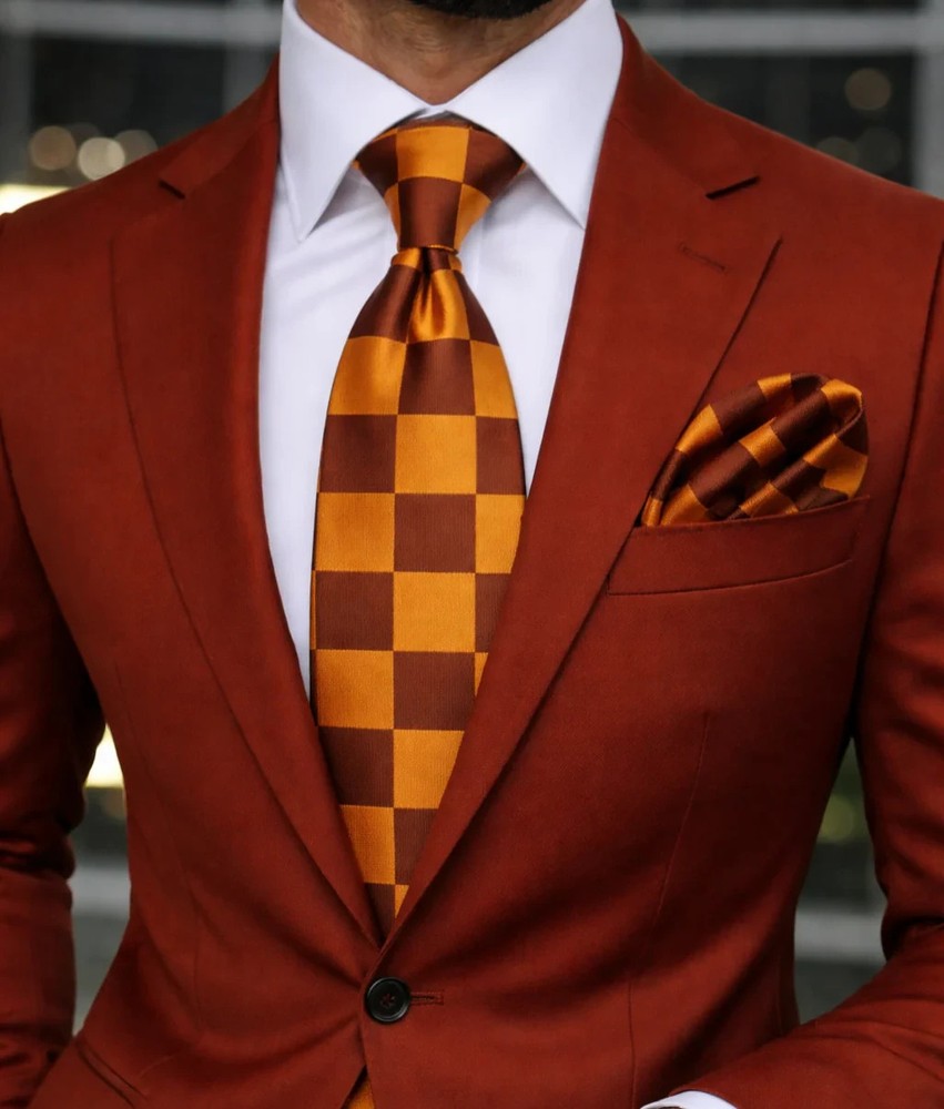 CHESS TIE & POCKET SQAURE by VERSE9