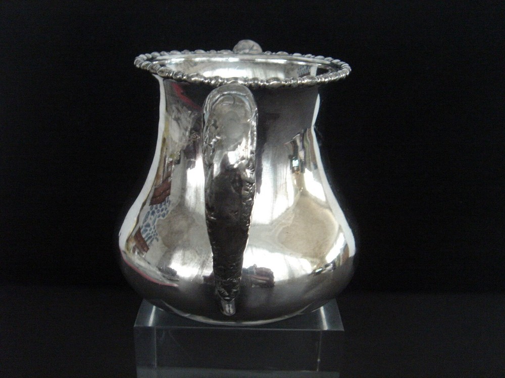 EG Webster & Son Quadruple Silver Plated Waste Bowl Double Handle Made in USA