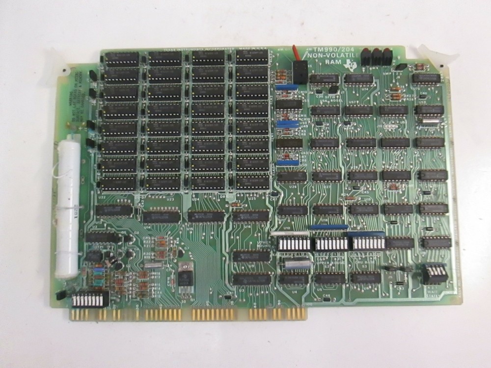Texas Instruments TM990/204, Non Volatile Ram PCB, Working When Removed