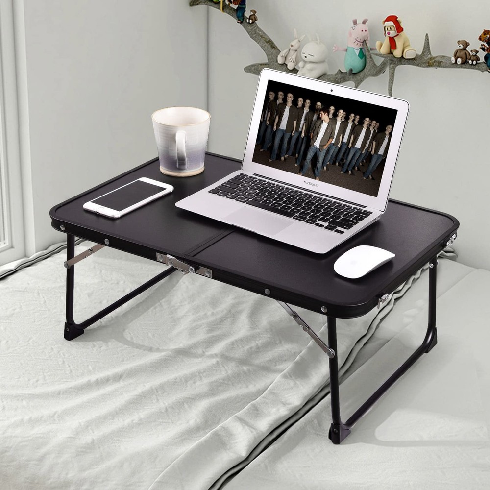 Foldable Laptop Desk, Bed Table for Study & Reading, Portable Mini Picnic Tab...