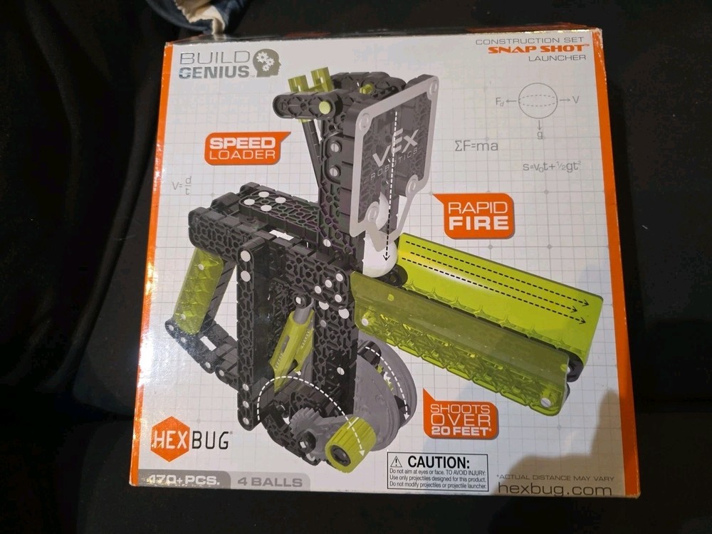 HEXBUG VEX Robotics Snap Shot Launcher Construction Set Rapid Fire Speed Loader