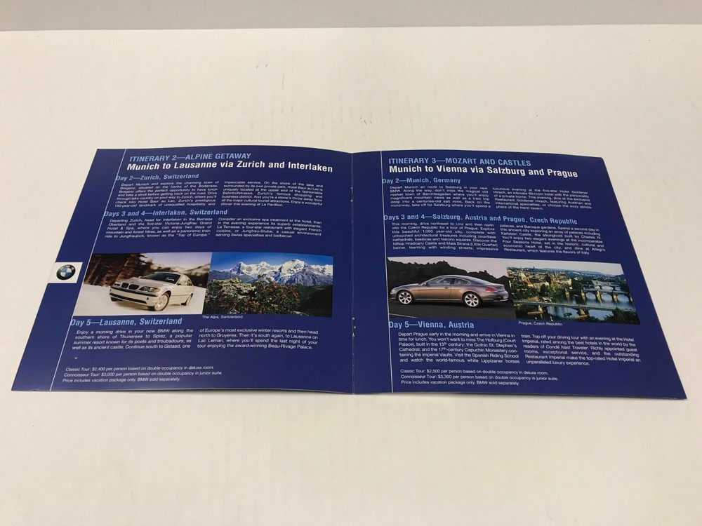 BMW Conde Nast Travel Delivery Program Information Booklet