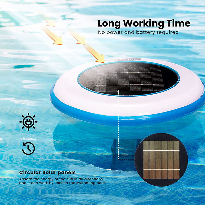 Solar powered Pool Ionizer Kills Algae Reduces Chlorine,Covers up to 35,000 gal