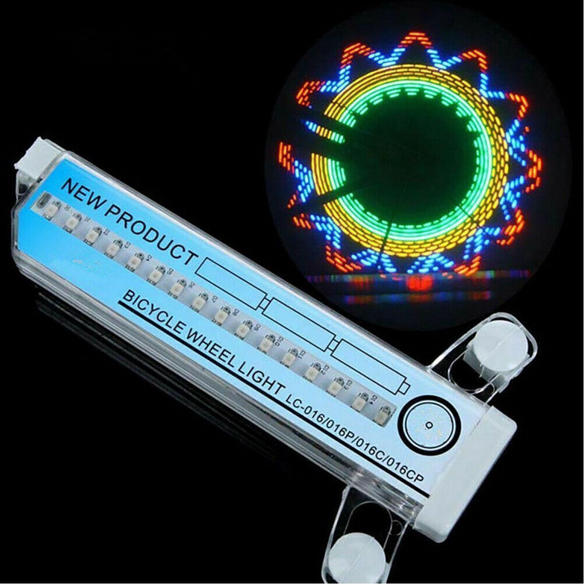 Bicycle Bike Wheel Lights Multicolor in 32 LED String Fits any Spoke Rim Tires