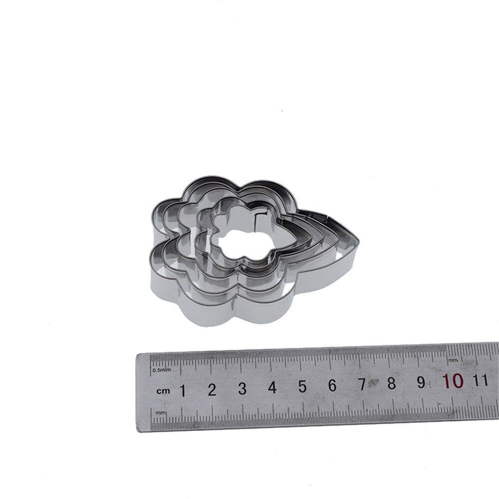 Biscuit Polymer Clay Mold Tulip Leaf Cutter Tools Baking Decoration Making 5pcs