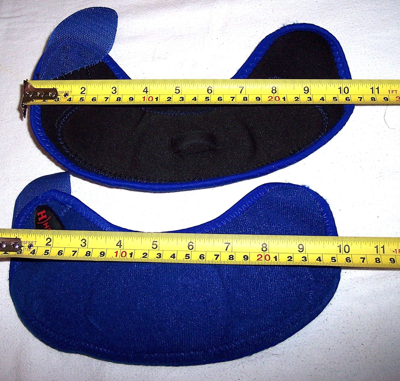 HILASON Bell Boots Pair M Horse No Turn Vented Protect Hook Loop Quick Wrap Blue