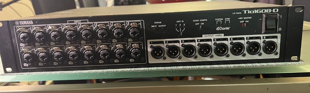 Yamaha TIO1608D Input Output Mixing Console Rack - USED - Untested - Powers on