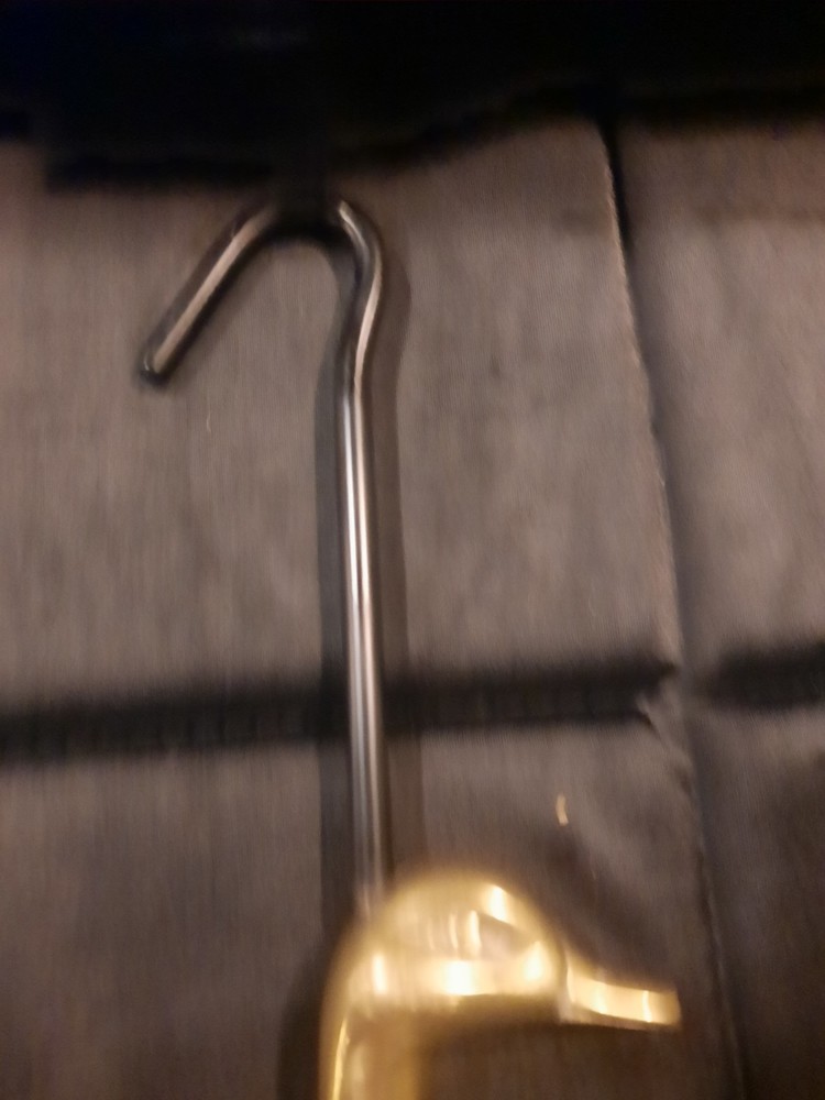 Brass Duck Head Flue Damper Pull Hook 9" Custom decor inc