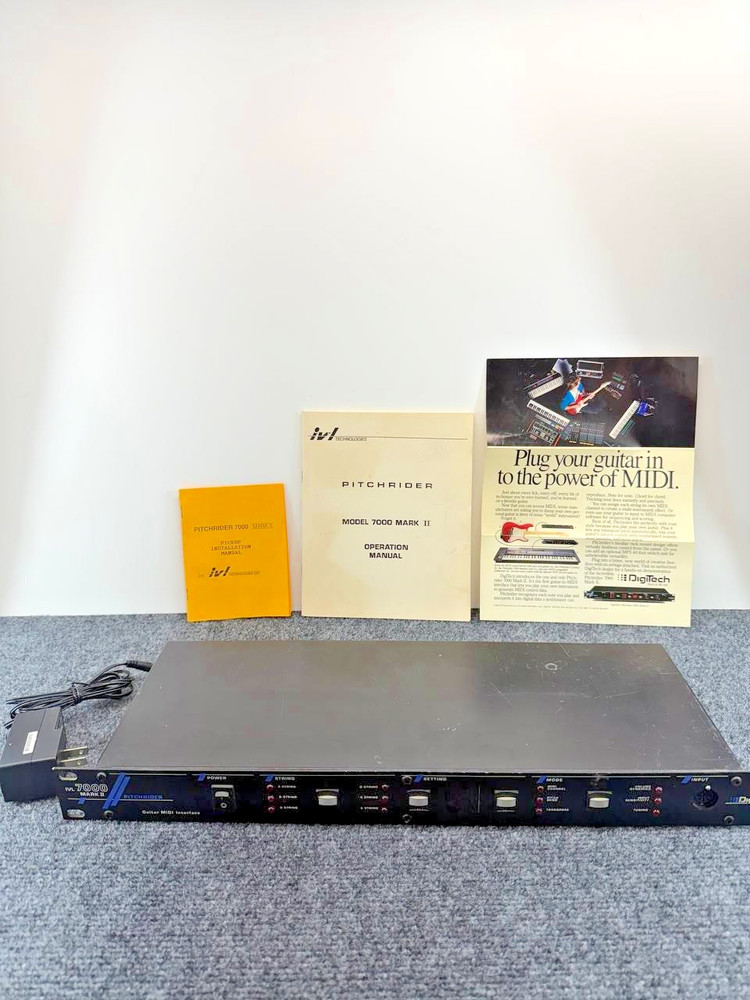 IVL Technologies Pitchrider 7000 Mark II Guitar MIDI Interface Rack Unit Only