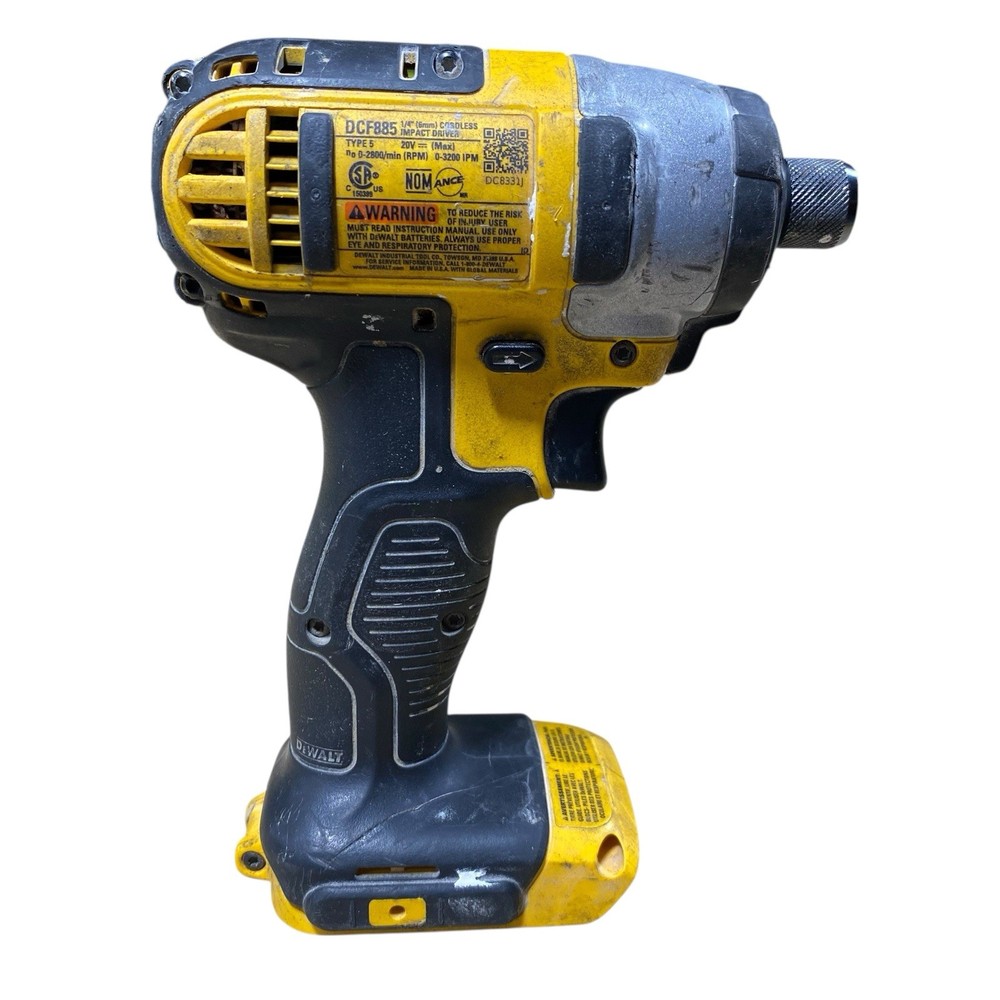 DeWalt DCF885 - 20V MAX* Cordless 1/4 in. Impact Driver (Tool Only)