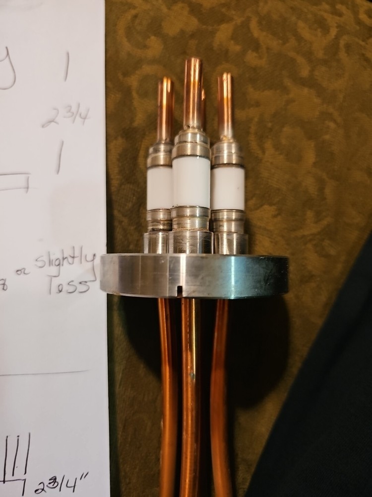 MDC Inc 4 FEED HIGH Power Feedthrough CF40 CF-40