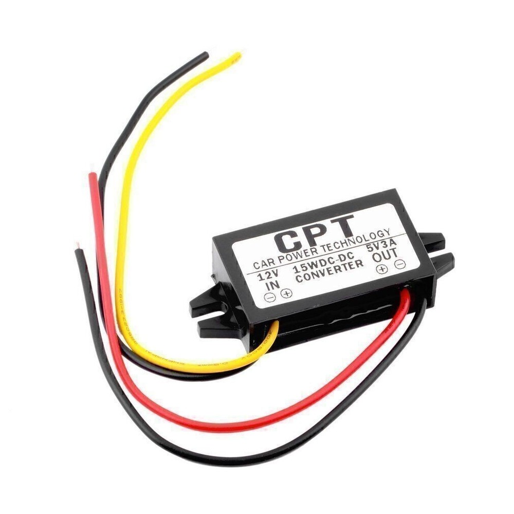 DC/DC Converter Regulator 12V Stepdown to 5V 3A 15W Car Practical Supply Module