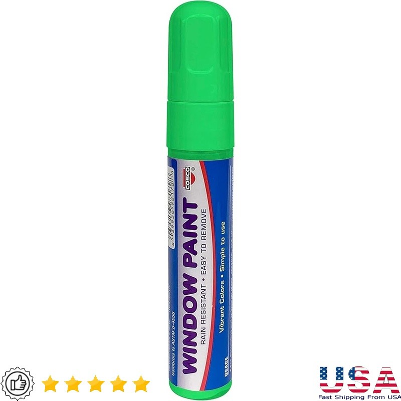 Rain Resistant Chisel Tip Marker Easy Remove Wet Cloth Perfect Craft Projects US
