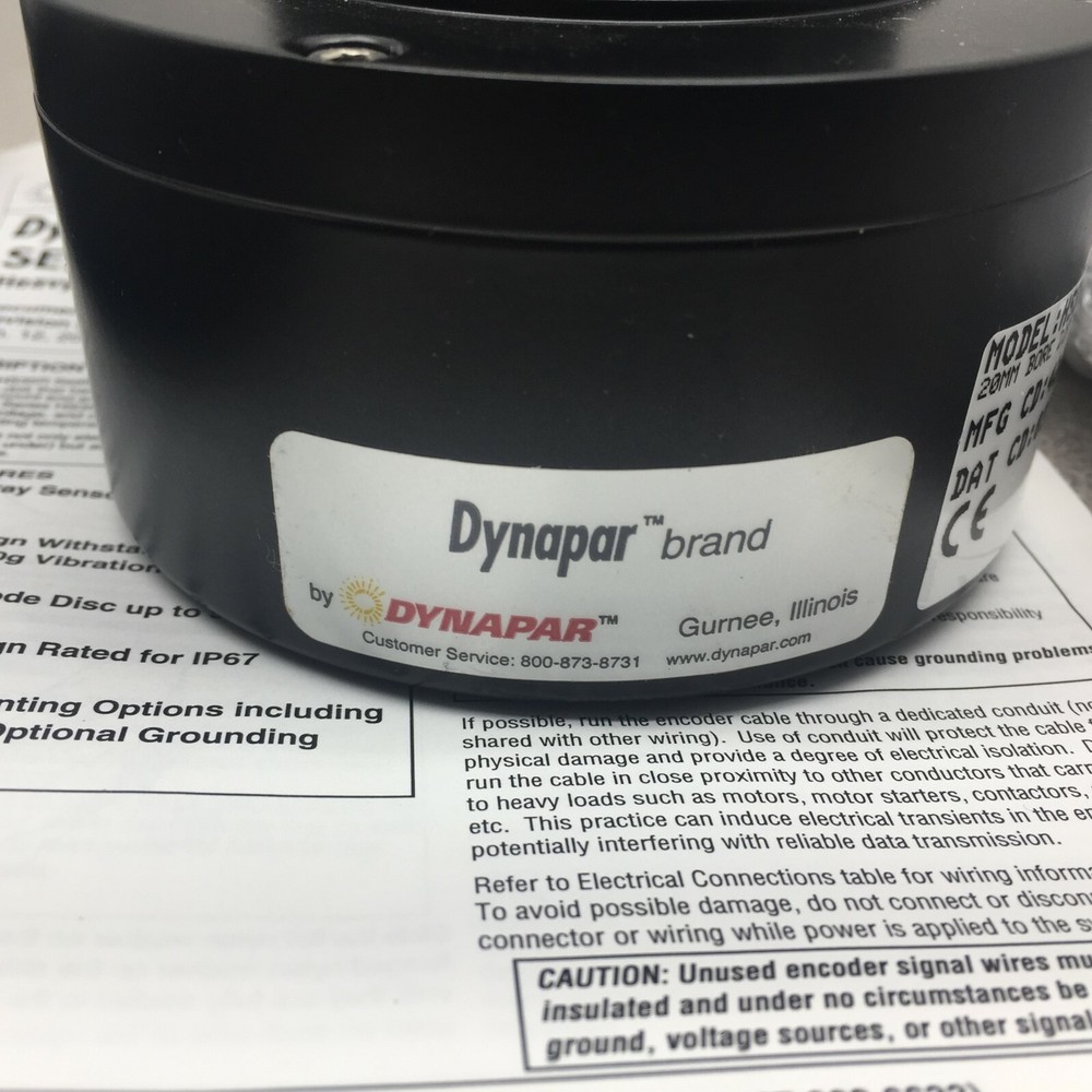 NEW NO BOX DYNAPAR 20 MM BORE ENCODER HS35R2000E177