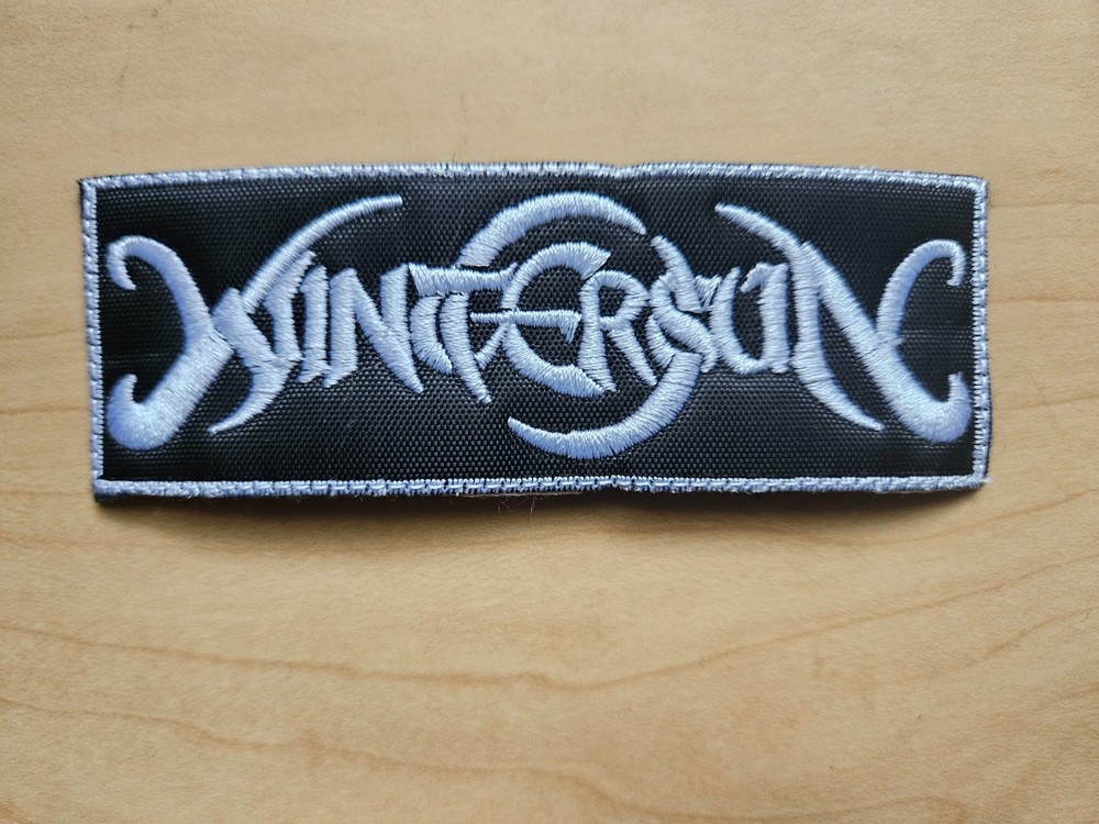 WINTERSUN, SEW ON WHITE, WHITE BORDER EMBROIDERED PATCH