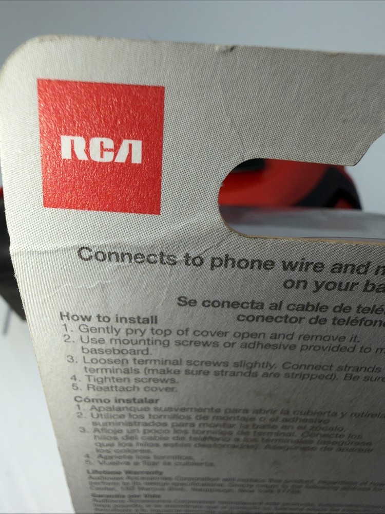 RCA TP266WHR Phone Surface-Mount Jack Connector {12}