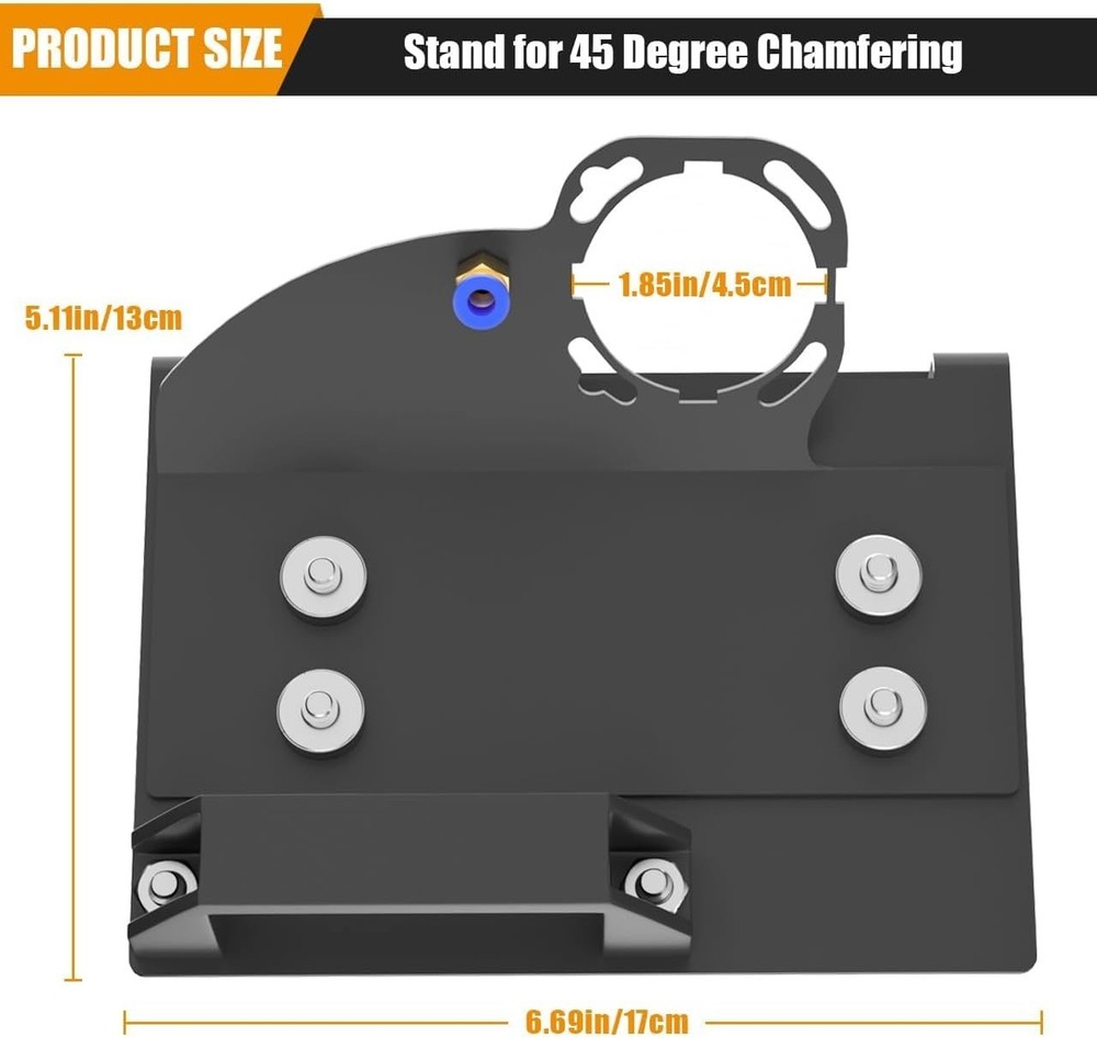 45 Degree Tile chamfering Tool Angle Grinder Stand for 45° Tile Cutting 100-T...