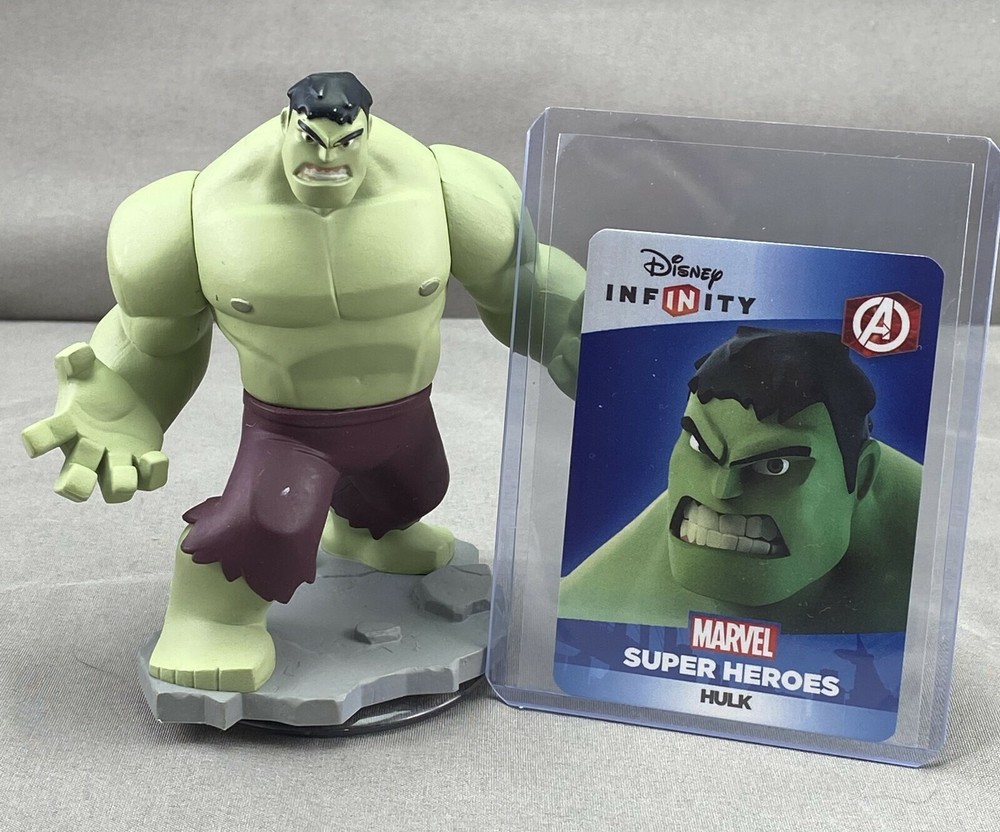 DISNEY INFINITY MARVEL - HULK Avengers Hero Loose Figure w/ Web Code Card