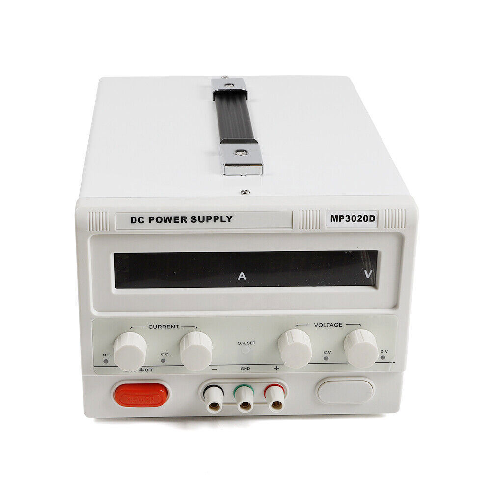 MP3020D LED Regulated Variable Lab DC Bench Power Supply 0-30V 0-20A +Power Line
