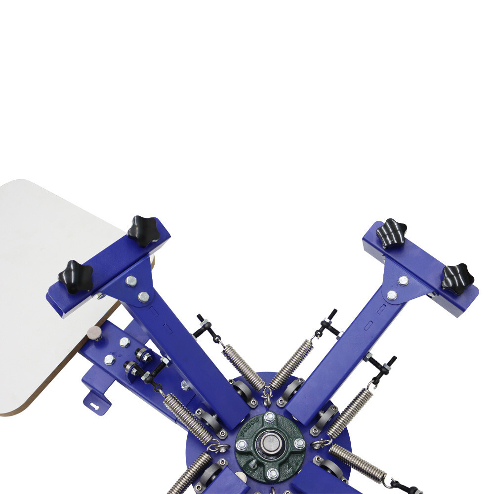 Simple 4 Color 1 Station Screen Printing Press Machine Screen Press Printer DIY