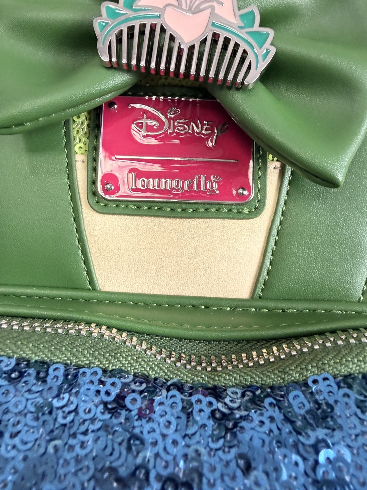NEW EXCLUSIVE DROP: Loungefly Disney Princess Mulan Sequin Mini Backpack