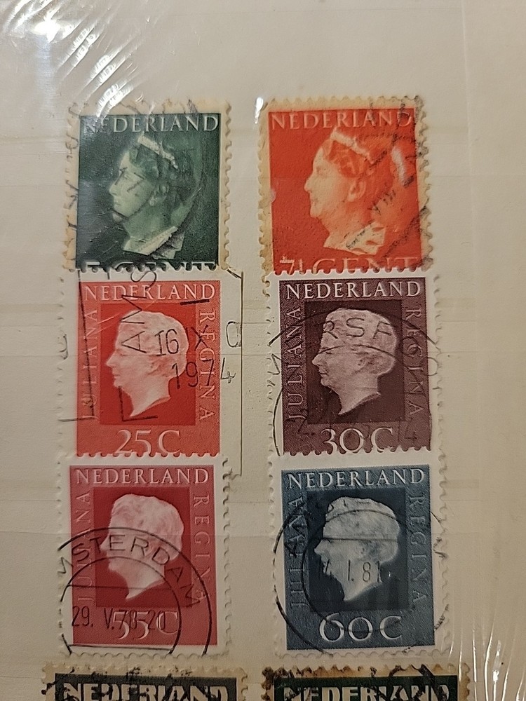 Used 24 NETHERLANDS stamps