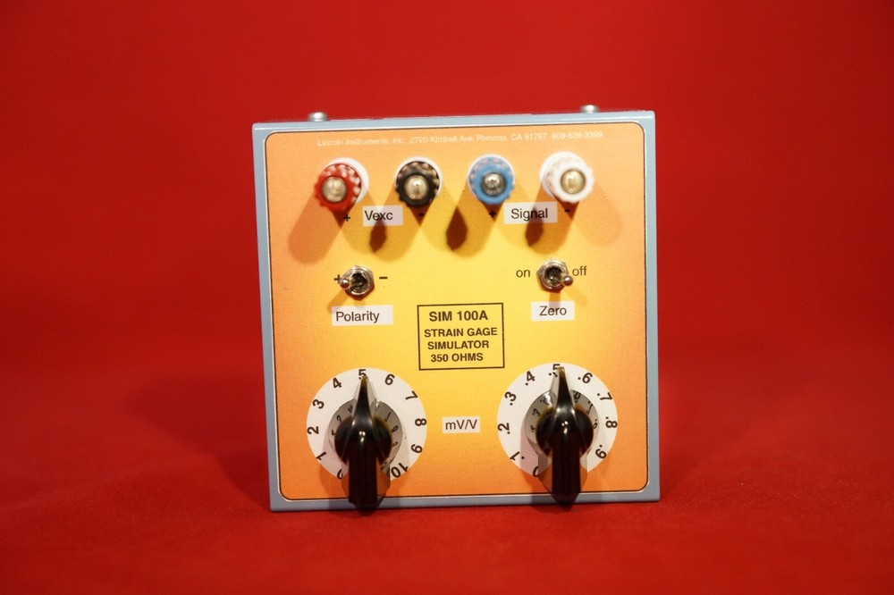 Lincoln Instruments SIM-100 Precision Strain Gage Transducer Simulator