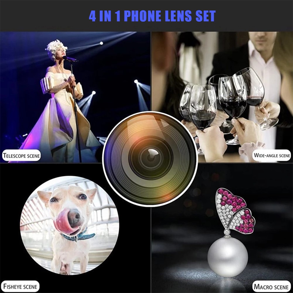 36X Phone Camera Telephoto Lens Zoom Fisheye Wide Angle Lens For iPhone as
