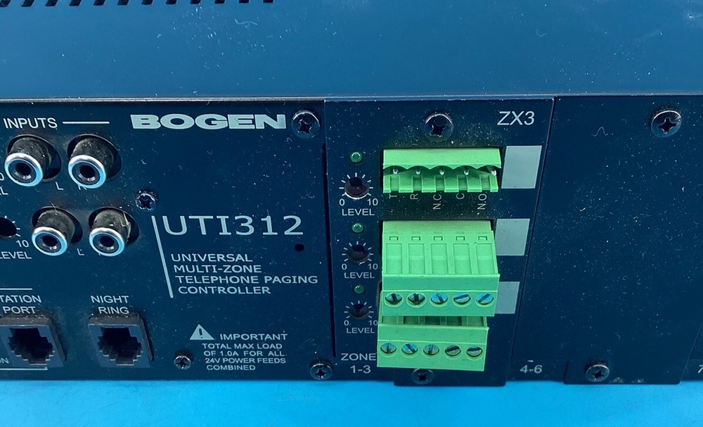 Bogen UTI312 Multi Zone Page Controller with Universal Telephone Interface