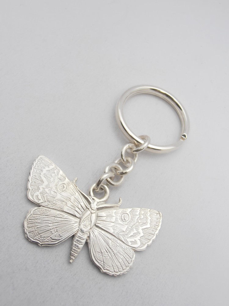 Butterfly: 925 Silver Keychain - Lepidoptera - Keys - Break -