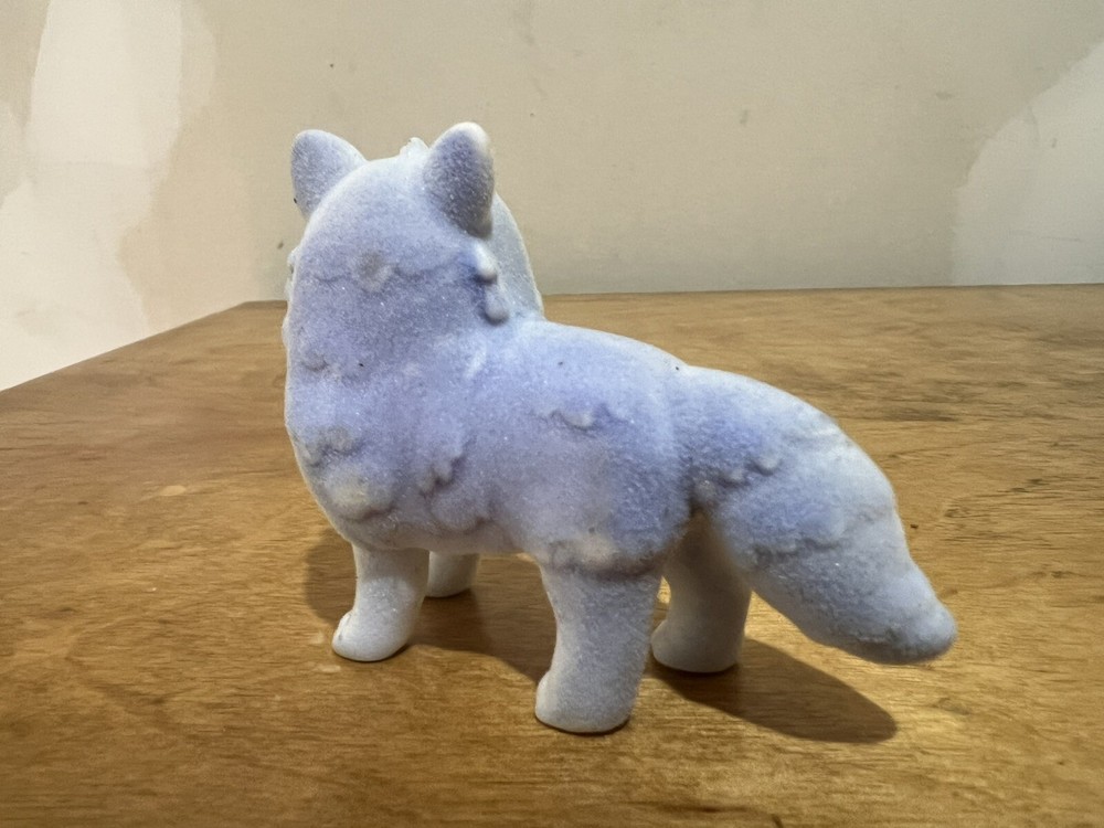 Scribble Scrubbie Pets Arctic Igloo Felt Arctic Fox Replacement Figure Flocked