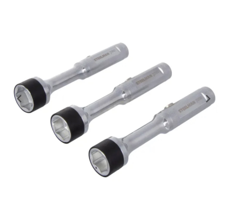 STEELMAN 78906 PRO 3 PIECE MAGNETIC LUG NUT HANDLER SET