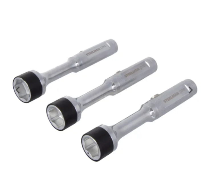 STEELMAN 78906 PRO 3 PIECE MAGNETIC LUG NUT HANDLER SET