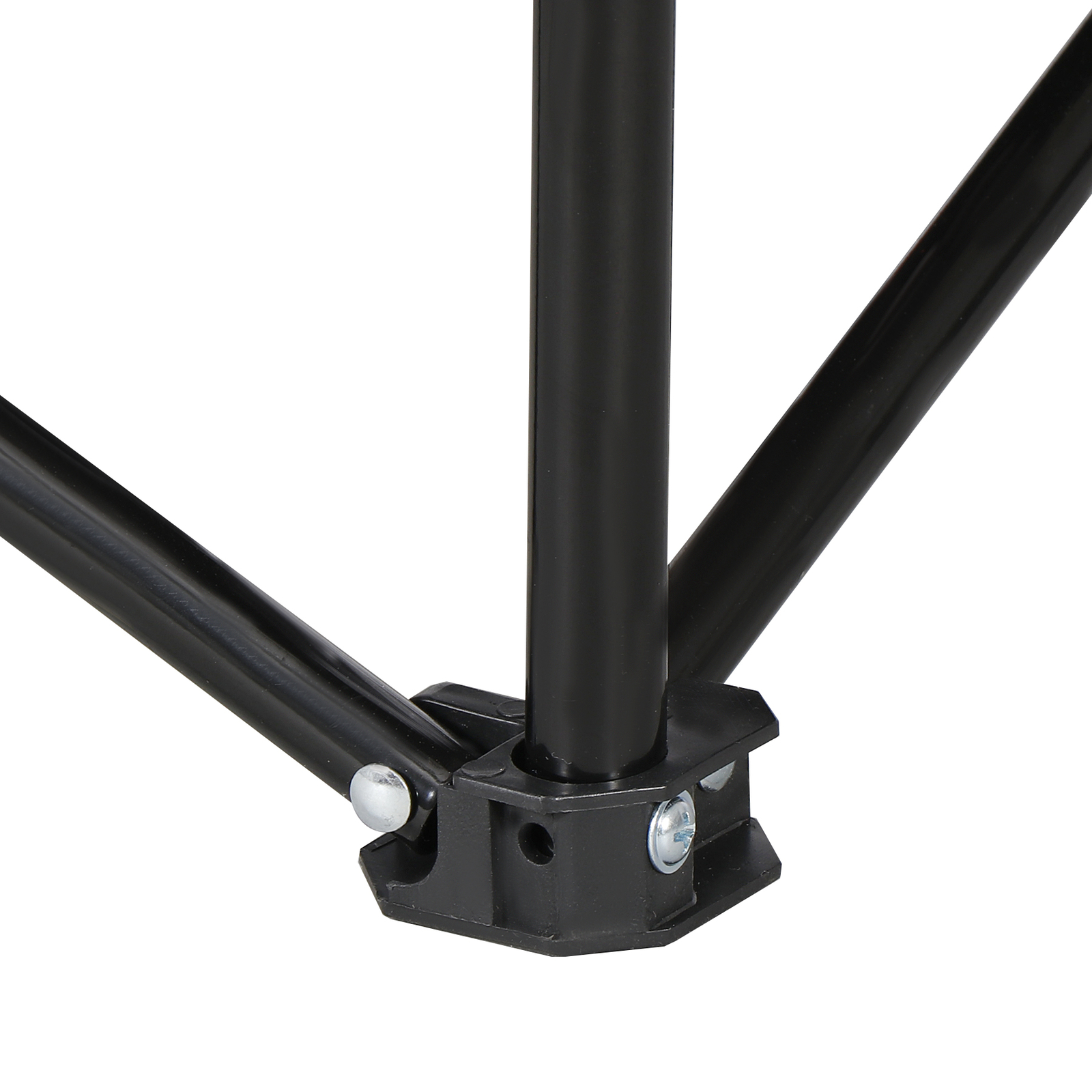 28" Round Folding Picnic Table Lightweight Canvas Beach Table w/Cup Holder Black