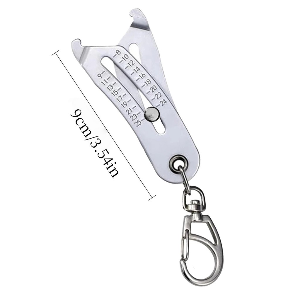 2× Thread Size Verification Tool Set - Portable Bolt and Nut Identifier Gauge