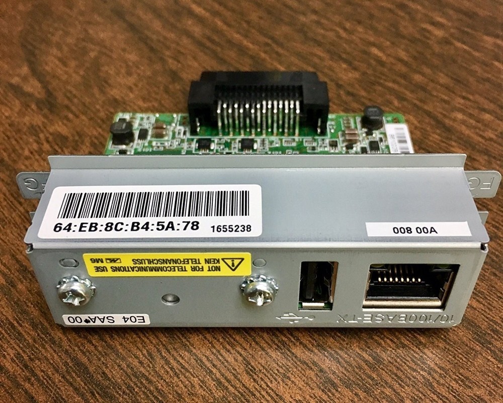 Epson C32C824A8811 Epson, Connect-It Interface, Ethernet, UB-E04, 10/100Mb,...