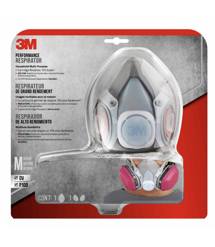 3M PERFORMANCE RESPIRATOR 65021HA1C MULTI-PURPOSE HOUSEHOLD (Medium)