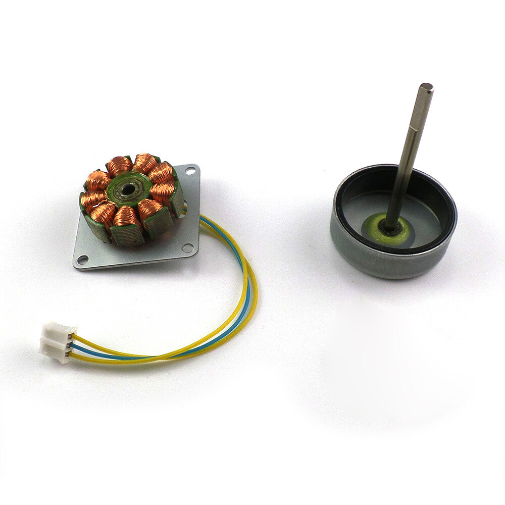 2PCS Micro 3 Phase AC Mini Hand Brushless Motor Generator Model Experiment