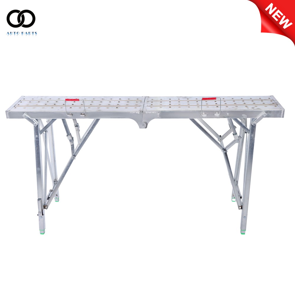 Scaffolding, Adjustable Height Work Platform Scaffold Tower Ladder Stool 1.6M