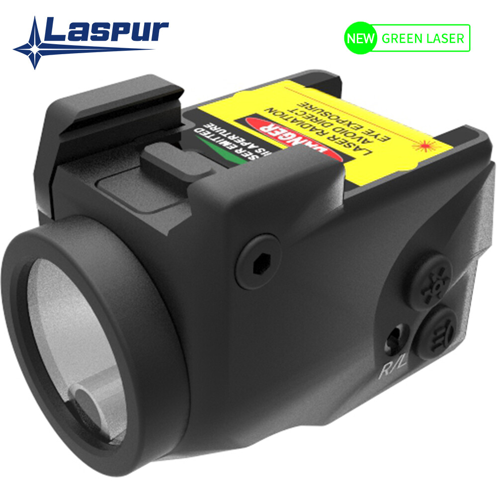 Laspur Sub Compact Green/Red Laser Sight & Flashlight Combo Rechargeable Battery
