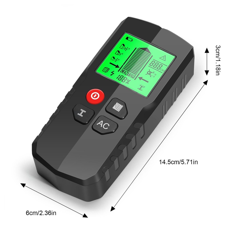 Stud Finder Tool Wall Detector Scanner Distance Measuring Live Wire Detect