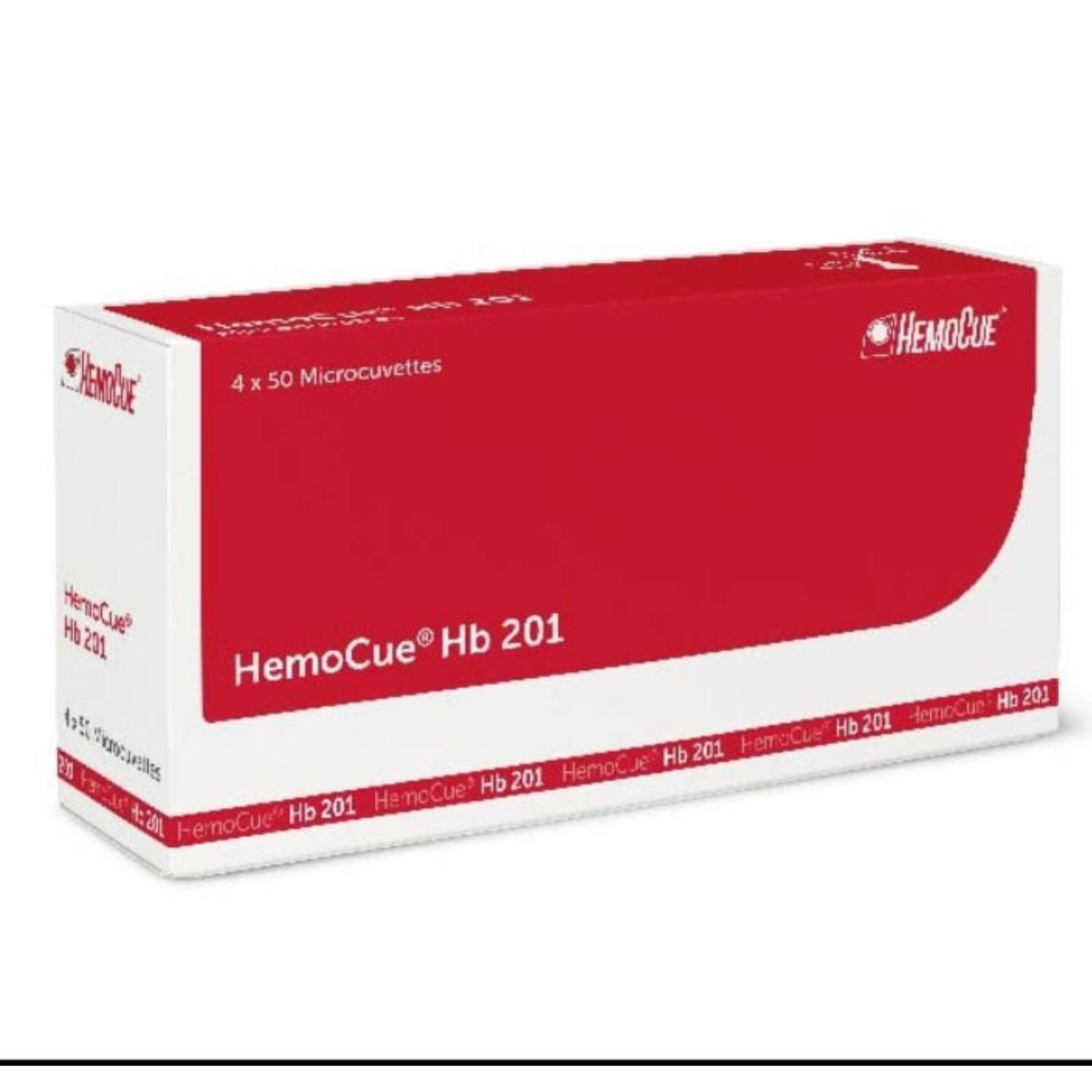 4 Bottles HemoCue Hemoglobin Hb 201 Microcuvettes - 200 Total Tests - Fresh Stoc