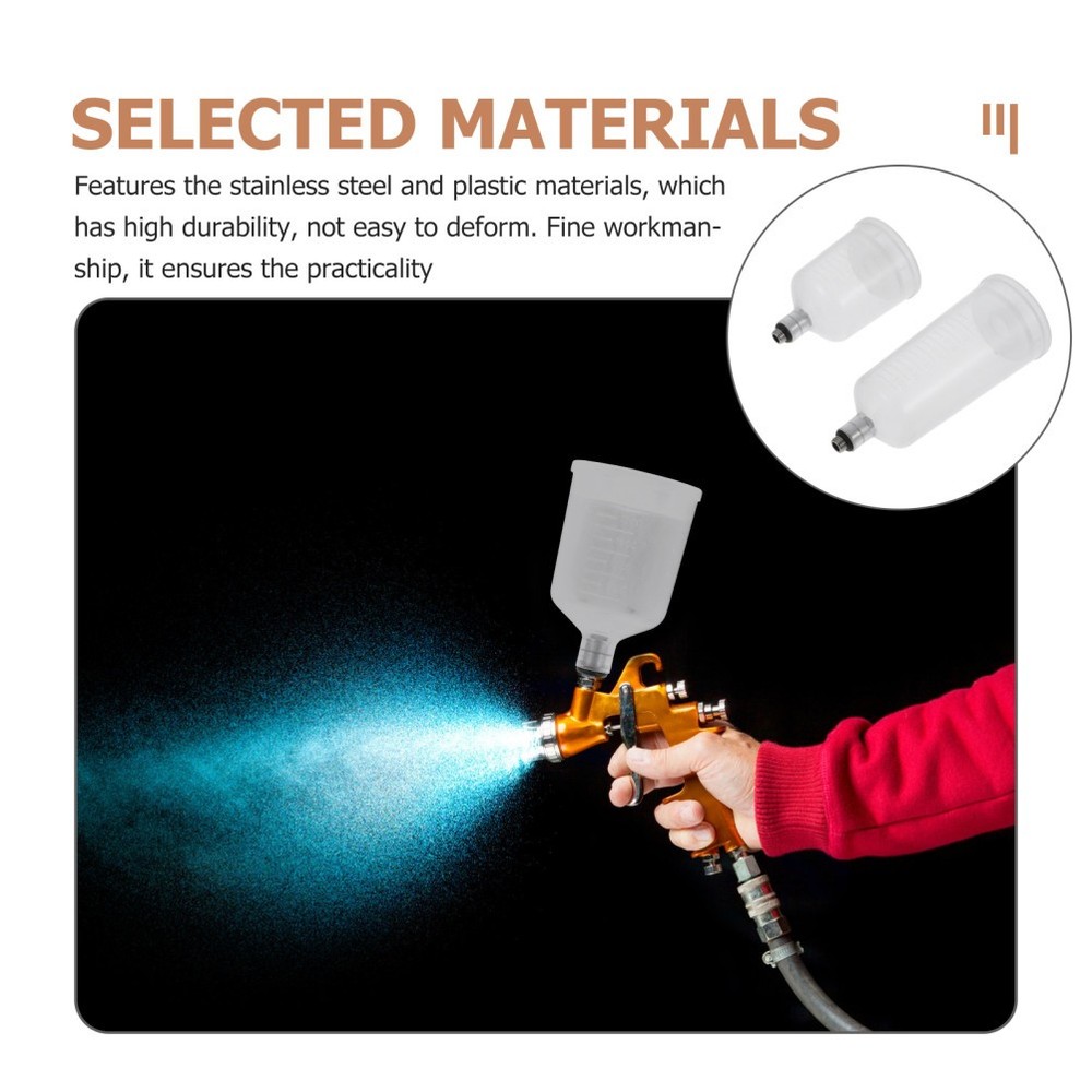 3 Pack Small Airbrush Mixing Bottle Filter Cup for Paint Pot Replaceable